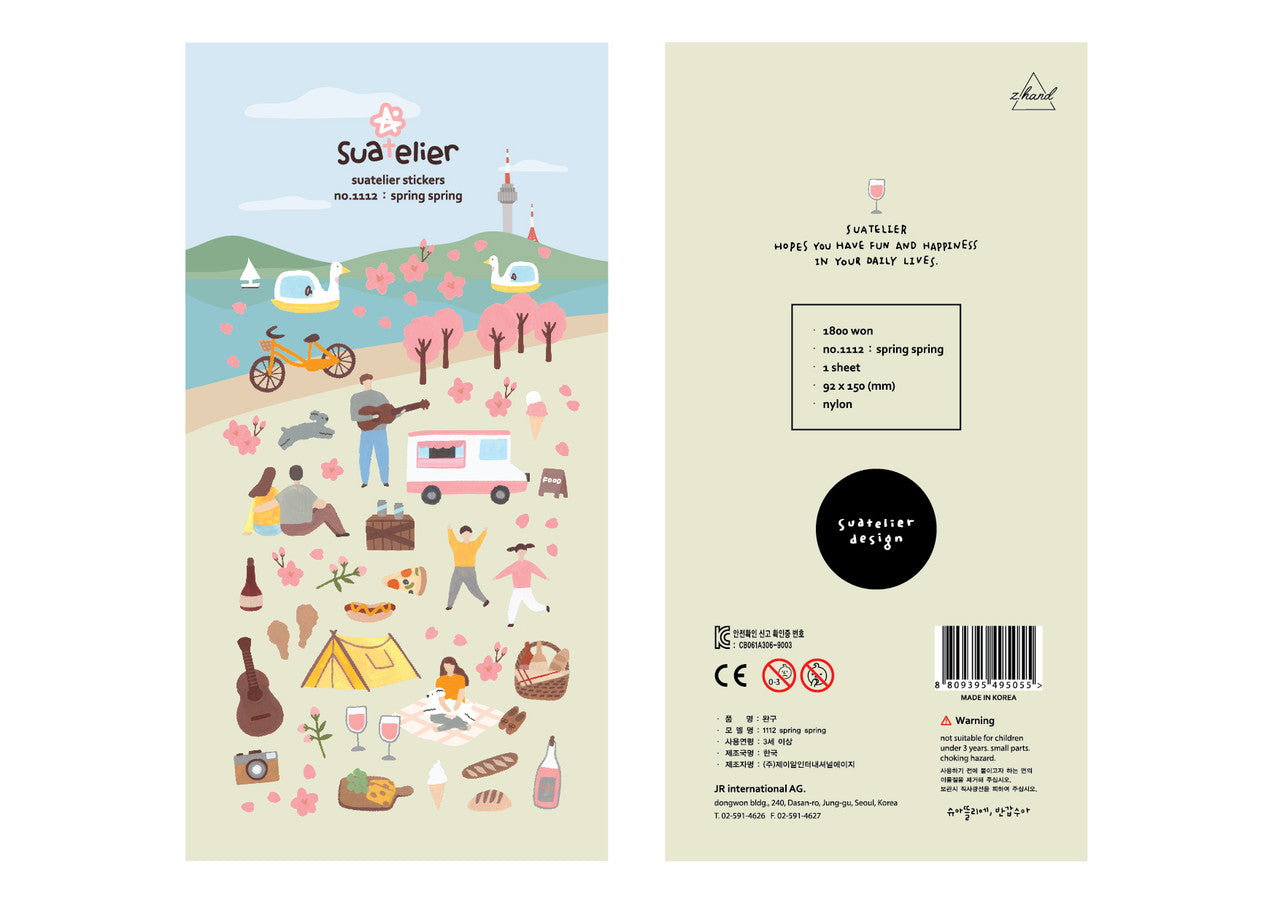 Kawaii Stickers, Spring Spring