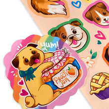 Load image into Gallery viewer, Scratch to Sniff Stickers ''Puppies and Peaches''