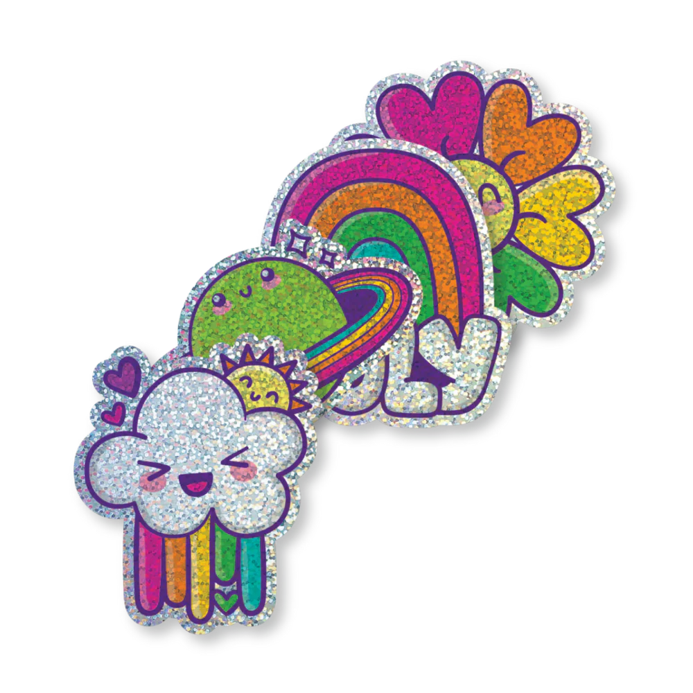 Vinyl Stickers, Happy Rainbows