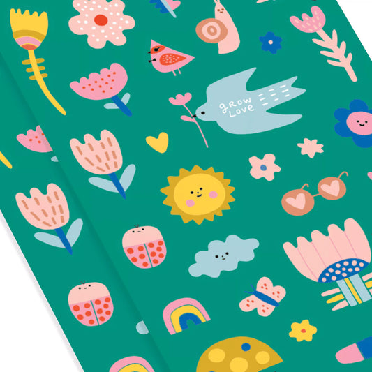 Sticker-Set, Garten der Liebe