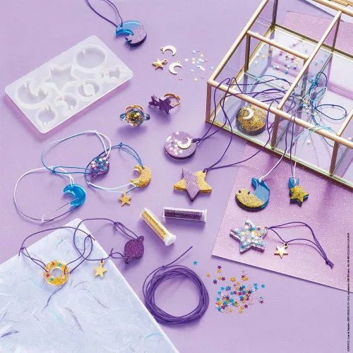 DIY Schmuckset, Galaxy Harz