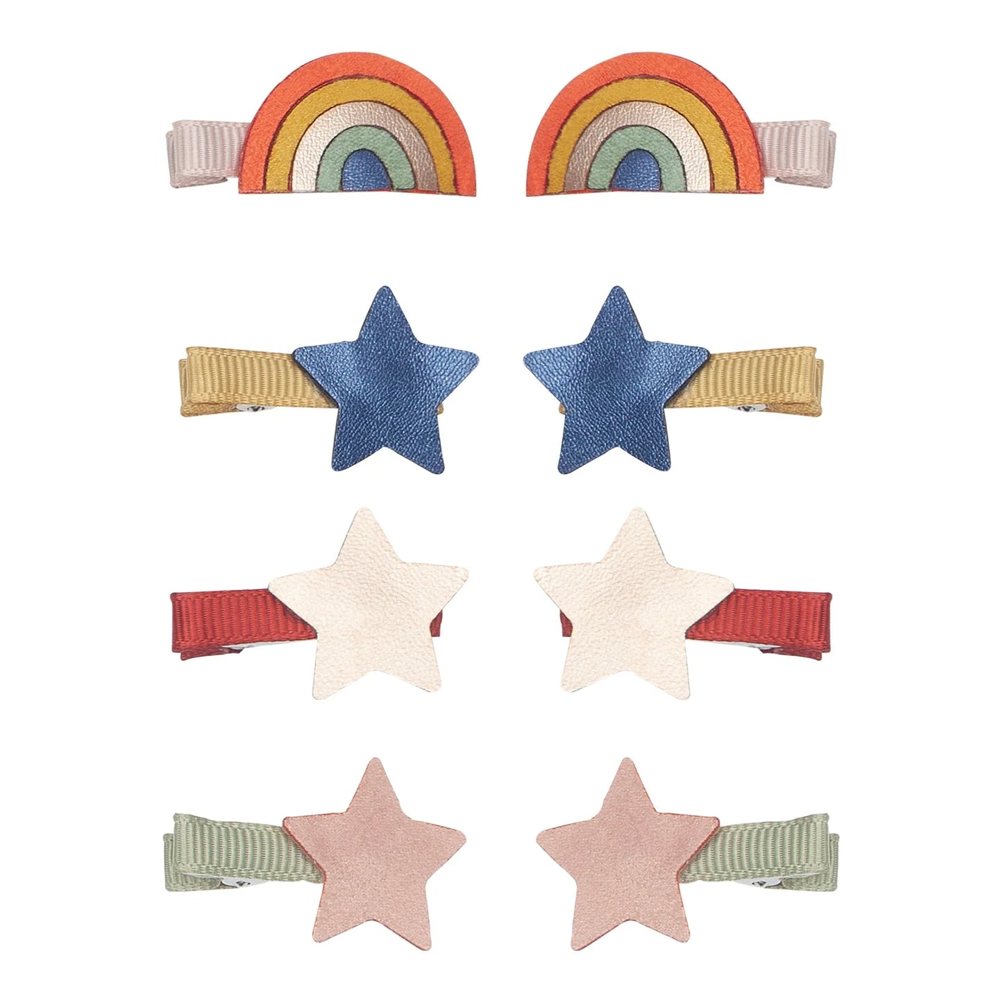Mini-Haarspangen „Over the Rainbow“