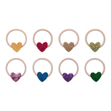 Load image into Gallery viewer, Mini Hair Bands, Jazzy Hearts