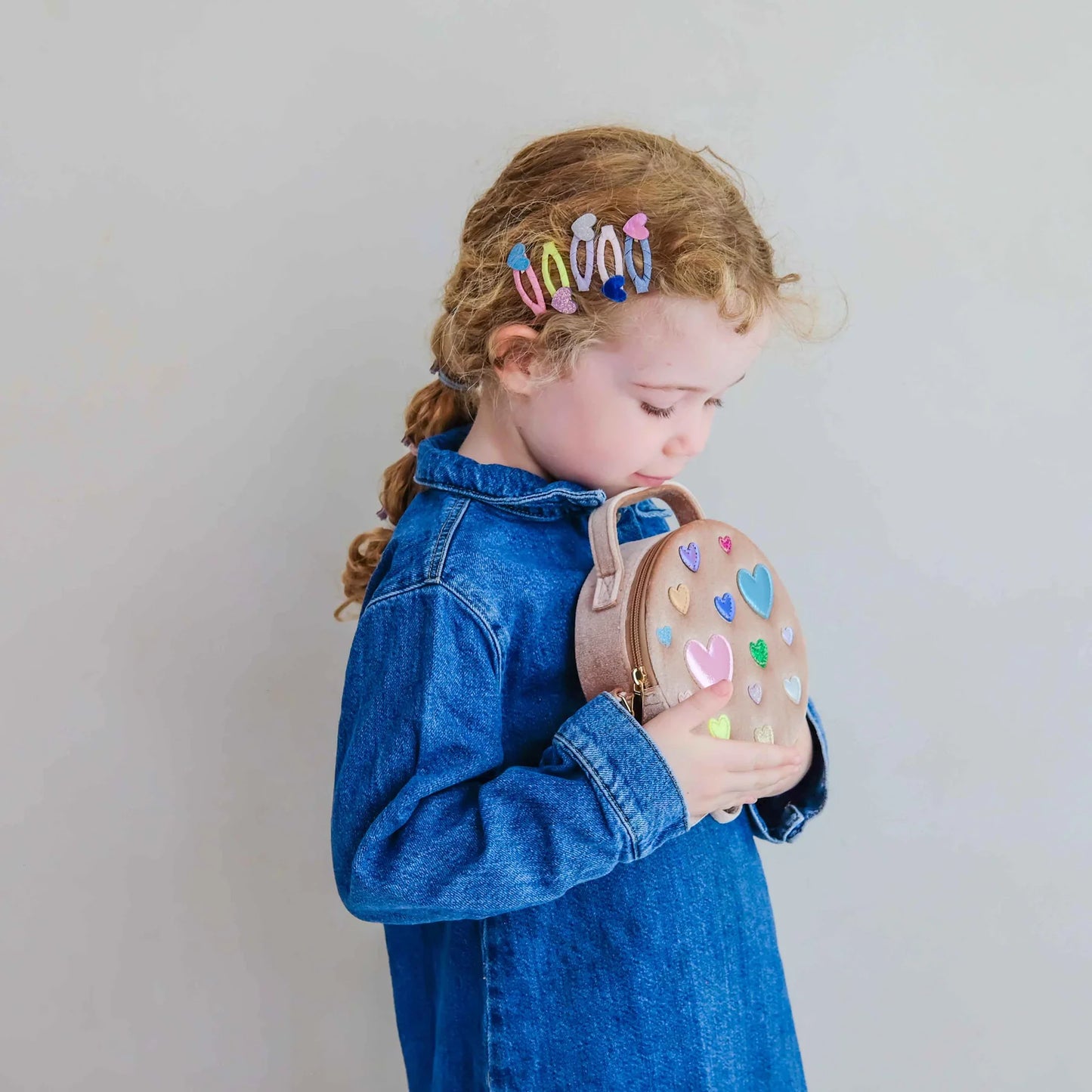 Children's Rainbow Shoulder Bag, Scatter Heart