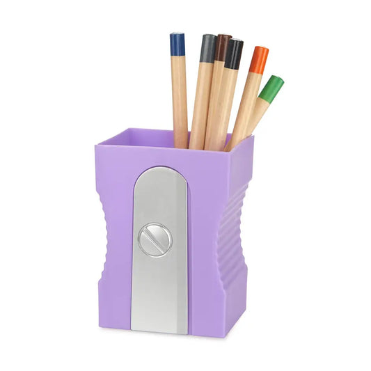 Schreibtisch-Organizer, Bleistiftspitzer Lila