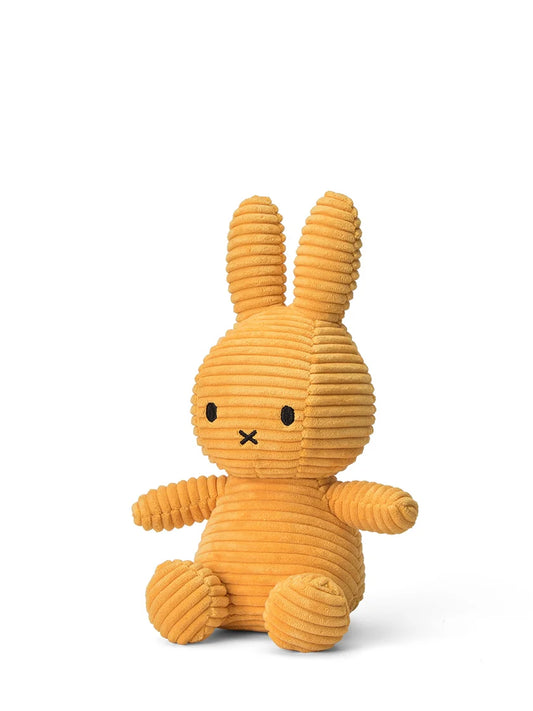 Miffy Soft Toy, Miffy Sitting Eco Corduroy Yellow 23cm
