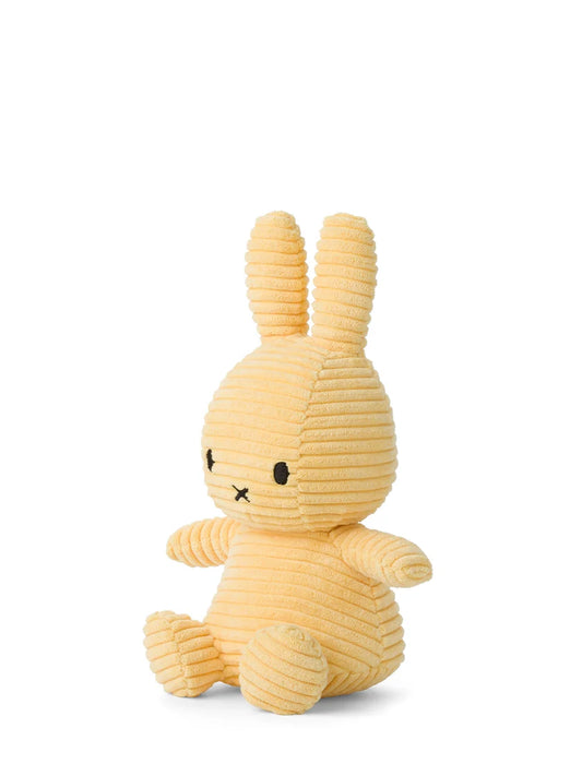 Miffy Soft Toy, Miffy Sitting Eco Corduroy Buttercream 23cm