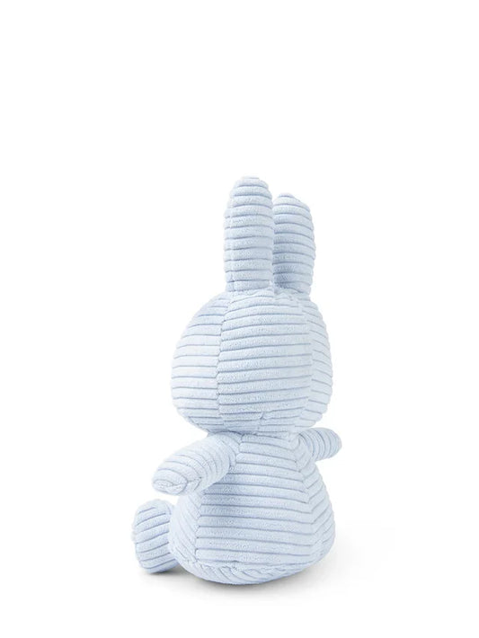 Miffy Soft Toy, Miffy Sitting Eco Corduroy Ice Blue 23cm