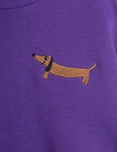Lade das Bild in den Galerie-Viewer, Hund bestickter Sweatshirt, GOTS Bio-Baumwolle