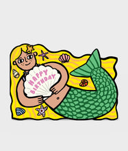 Load image into Gallery viewer, Mermaid with Mini Card Greetings Card