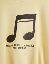 Lade das Bild in den Galerie-Viewer, Hinweis Bestickter Sweatshirt Gelb, GOTS Bio-Baumwolle