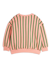 Lade das Bild in den Galerie-Viewer, Vertikal gestreiftes AOP Sweatshirt Pink, GOTS Bio-Baumwolle
