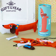 Load image into Gallery viewer, Felt craft kit, Sew your own Dachshund