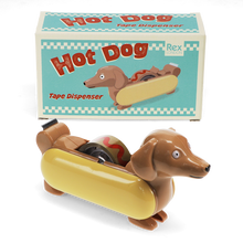 Load image into Gallery viewer, Tape Dispenser with Roll of Tape ''Hot Dog''