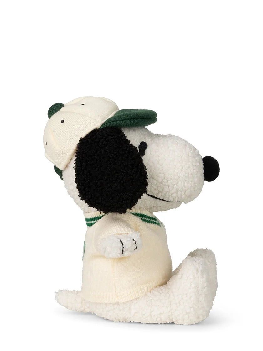 Snoopy Eco Cream with Varsity Sweater, Soft Toy 20cm