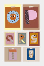 Lade das Bild in den Galerie-Viewer, Buchstaben-Postkarte, A - Z