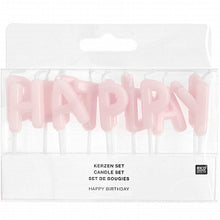 Load image into Gallery viewer, Happy Birthday Candles ''Pink''