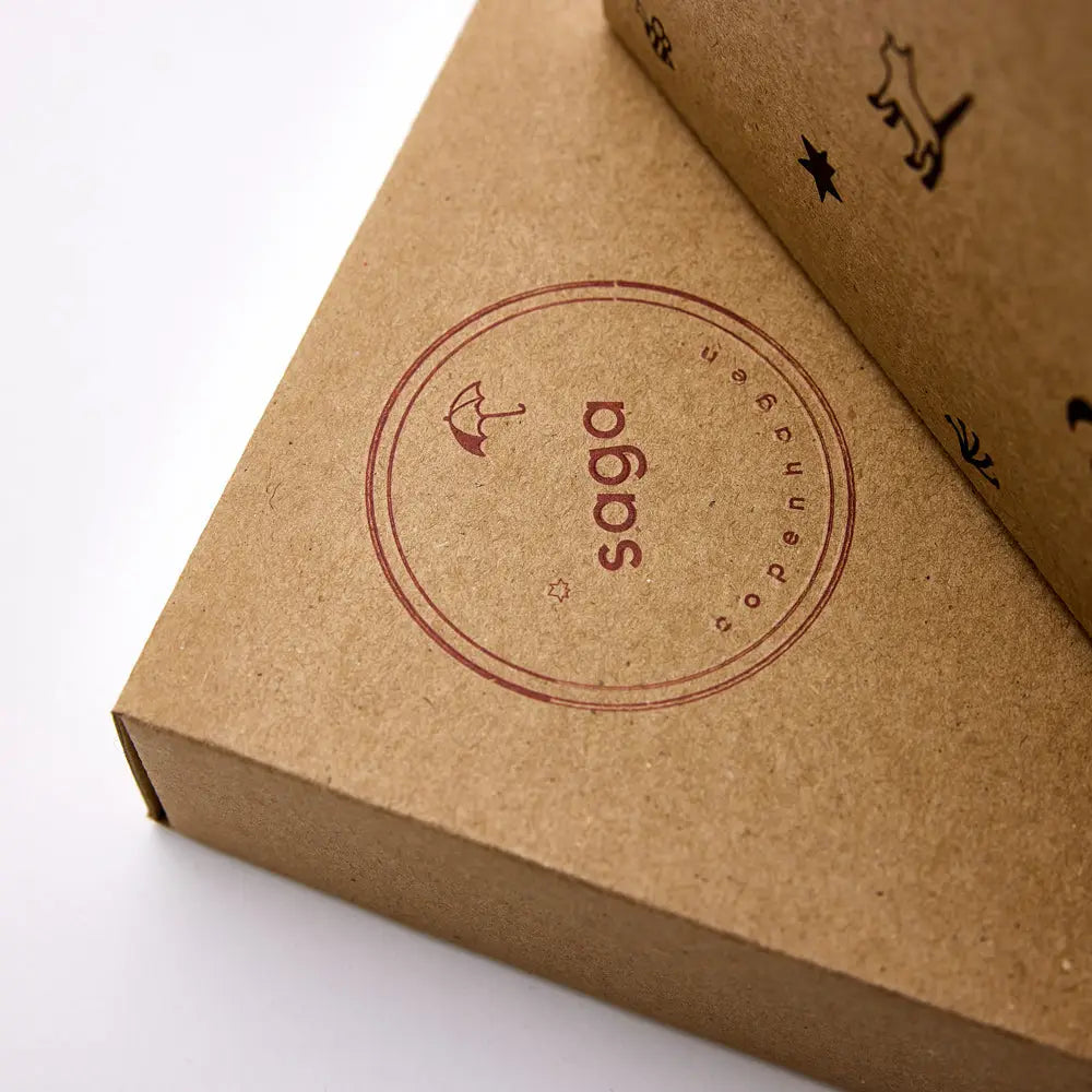 Baby Gift Box, Blue / Wheat Tones