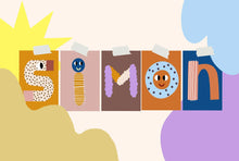 Lade das Bild in den Galerie-Viewer, Buchstaben-Postkarte, A - Z