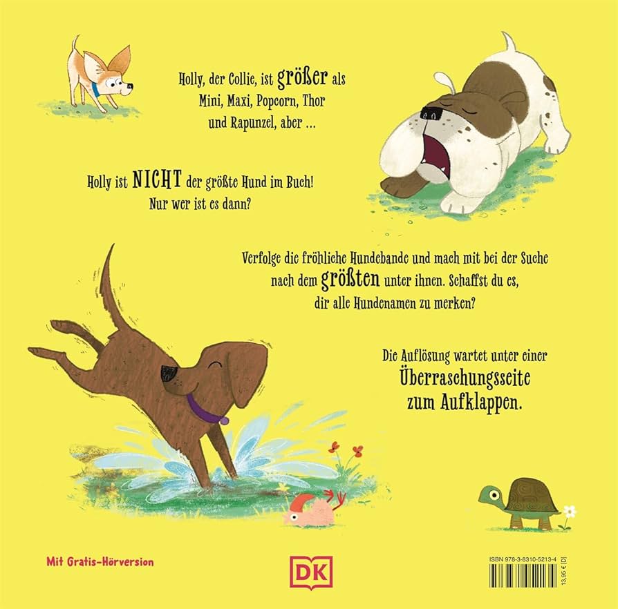 Wau, Wau, Wau! Wer ist der größte Hund im Buch?, 3 Jahre +