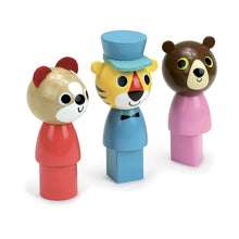 Load image into Gallery viewer, Wooden Coach Pull Toy