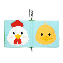 Load image into Gallery viewer, Small Hands Fabric Baby Book, Busy Farm