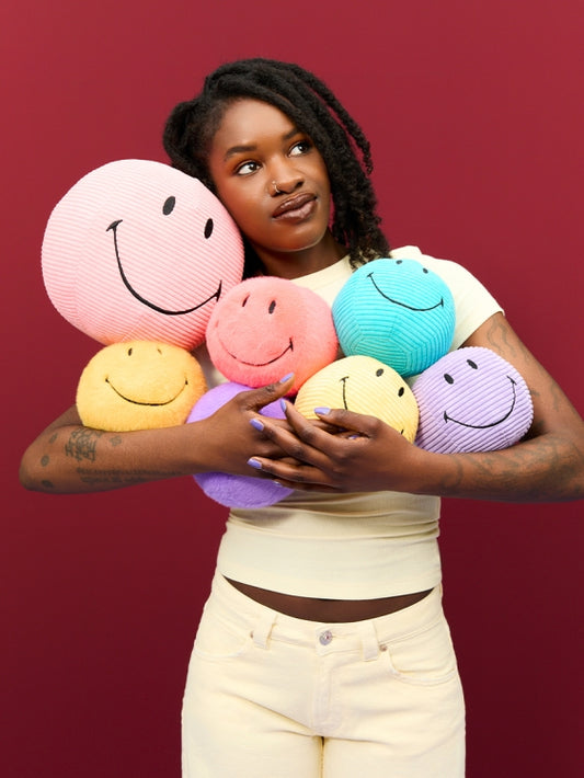 Smiley ECO Corduroy, Lila 13cm
