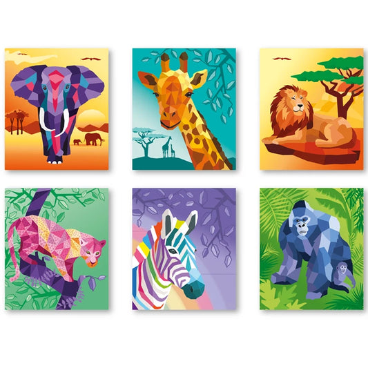 Sticker Painting Book, Safari