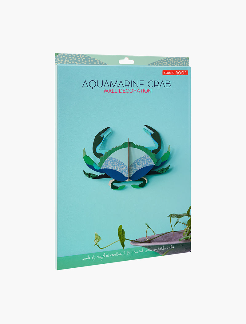 Studio Roof ''Aquamarine Crab'' Decoration