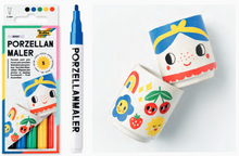 Load image into Gallery viewer, Porcelain Paint Pens, Set of 5