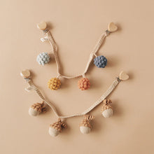 Load image into Gallery viewer, Rattle Pram Chain with Bell, Acorns
