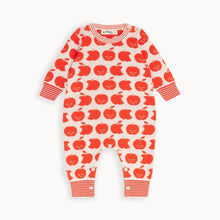 Load image into Gallery viewer, Knit Playsuit ''Red Apple'', GOTS
