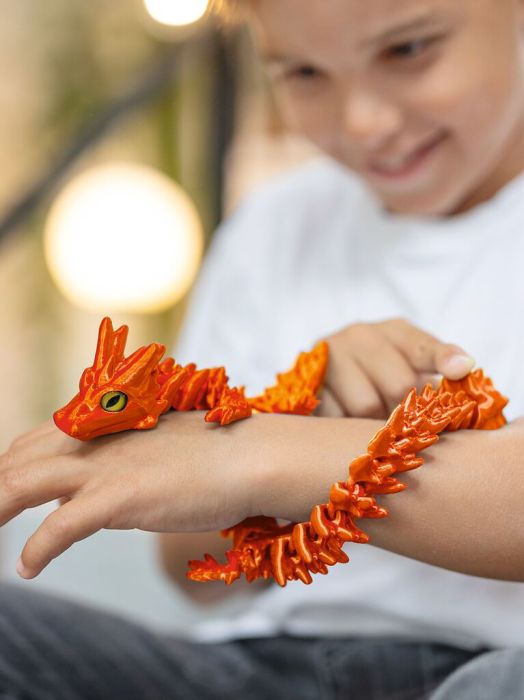 Geflügelter Drache Feuer & Eis, Silber