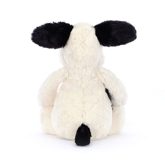 Jellycat Bashful Rufferty Schwarz & Creme Welpe Original, Kuscheltier