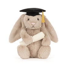 Load image into Gallery viewer, Jellycat Bashful Bunny in Graduation Outfit, Soft Toy