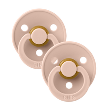 Load image into Gallery viewer, Bibs Pacifier Round ''Blush and Blush'', Various Sizes