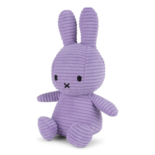 Miffy Soft Toy ''Miffy Sitting Eco Corduroy Lilac'' 23cm