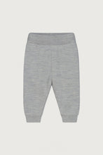 Load image into Gallery viewer, Merino Knit Baby Leggings ''Grey Melange''