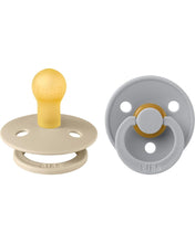 Lade das Bild in den Galerie-Viewer, Schnuller symmetrisch, 6-18 Monate ''Vanille und Wolke''