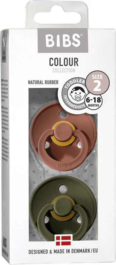 BIBS Schnuller Rund, 6-18 Monate ''Woodchuck / Hunter Green''