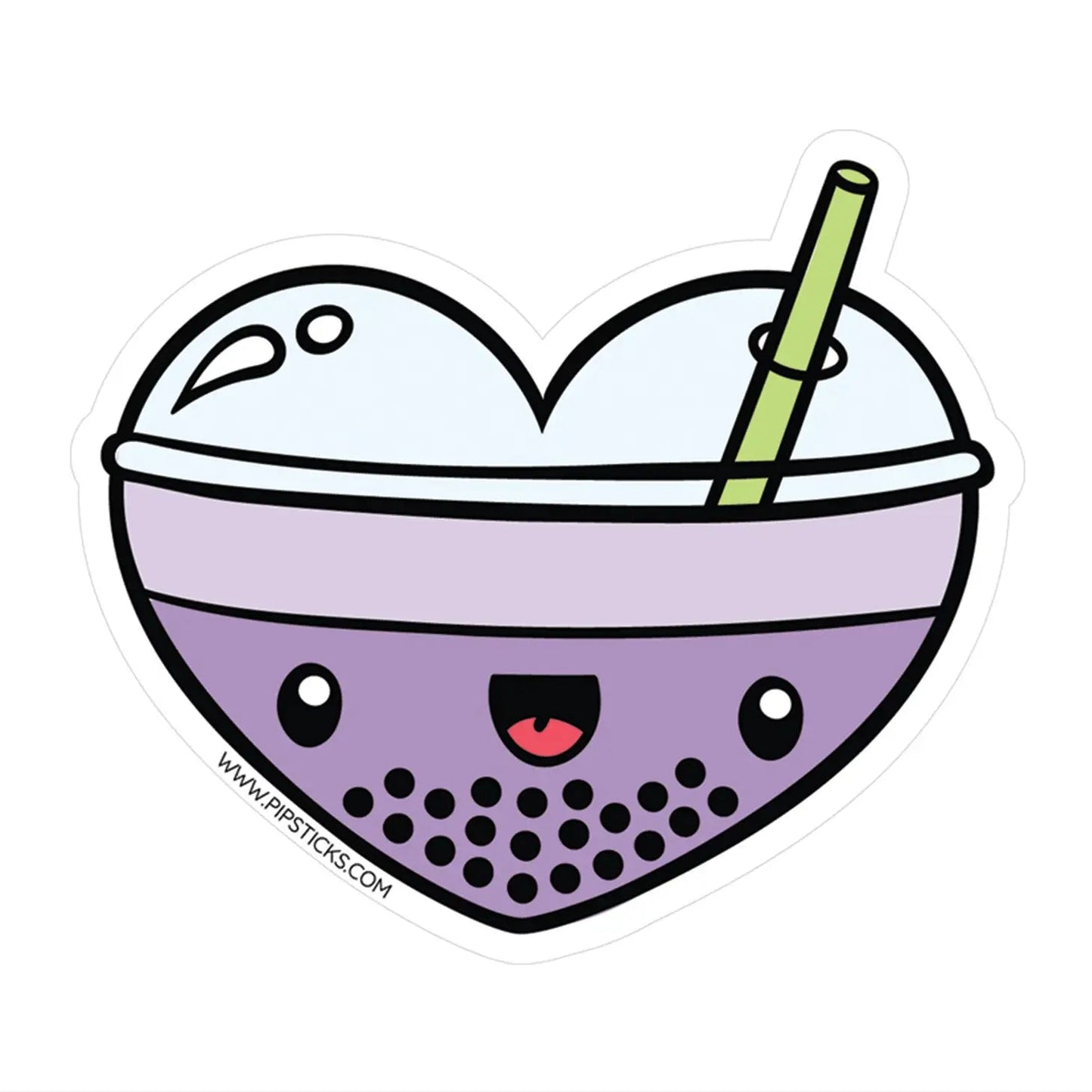 ''Sweetheart Boba'' Vinyl Sticker
