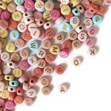 Load image into Gallery viewer, Letters Bead Jar, Warm Colours