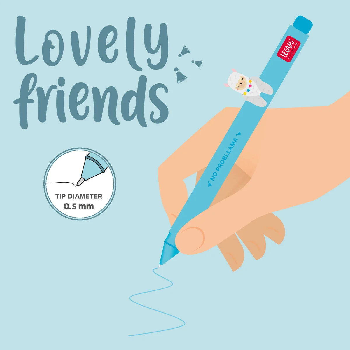 Gel Pen ''Lovely Friends Lama''