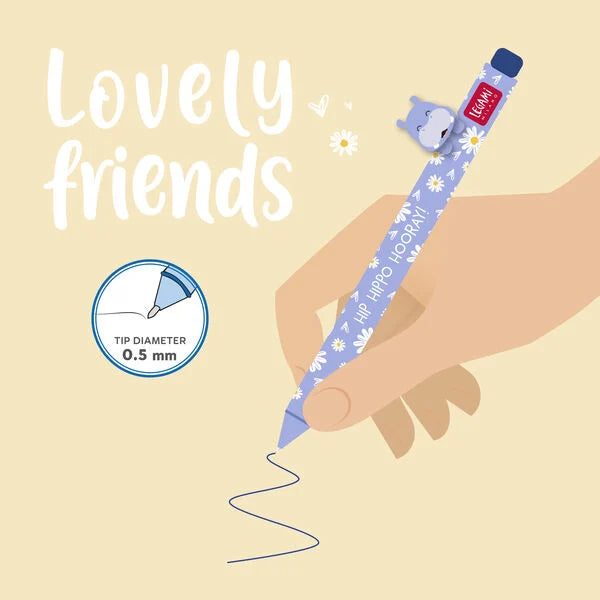 Gelstift ''Liebe Freunde Nilpferd''