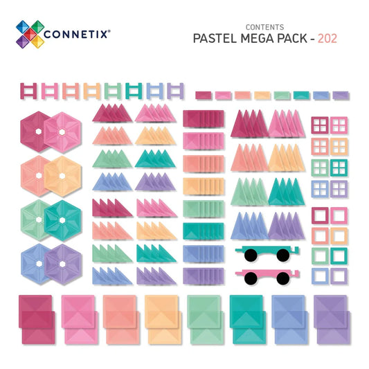 Connetix ''202-teiliges Pastell-Megapaket EU''