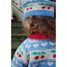 Load image into Gallery viewer, Children's Beret ''Belou Cherry Stripe''