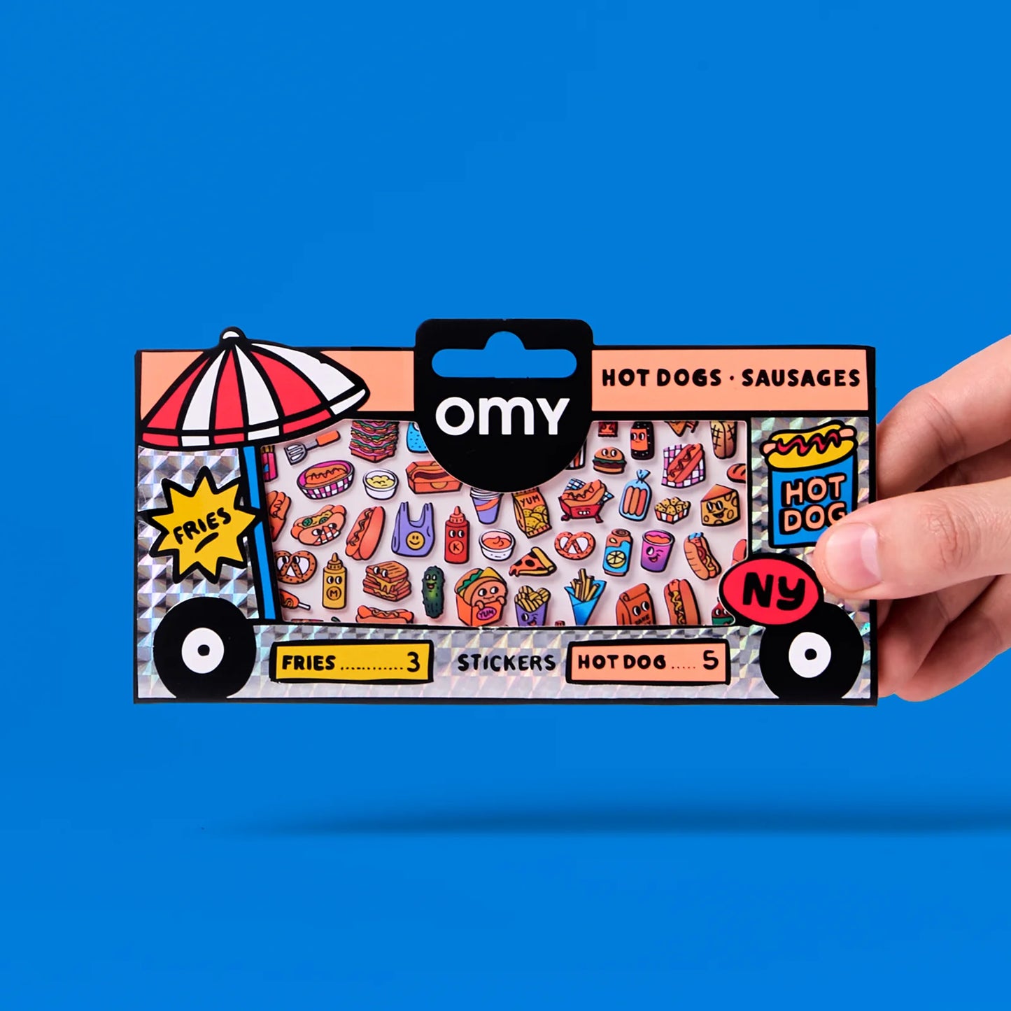 Fabelhaftes Sticker-Set, Hot Dog