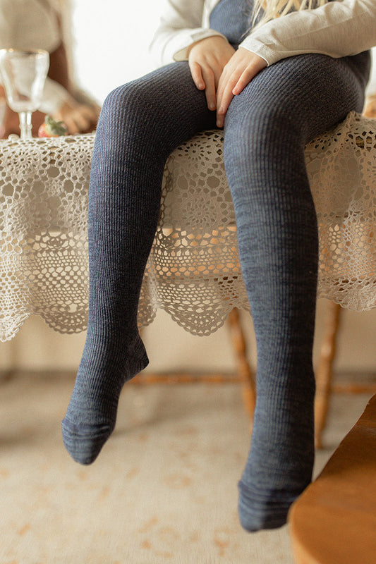 Strumpfhose mit Fuß „Denim“