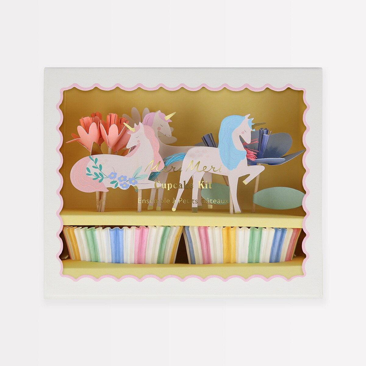 Cupcake-Set, Wiesen-Einhörner