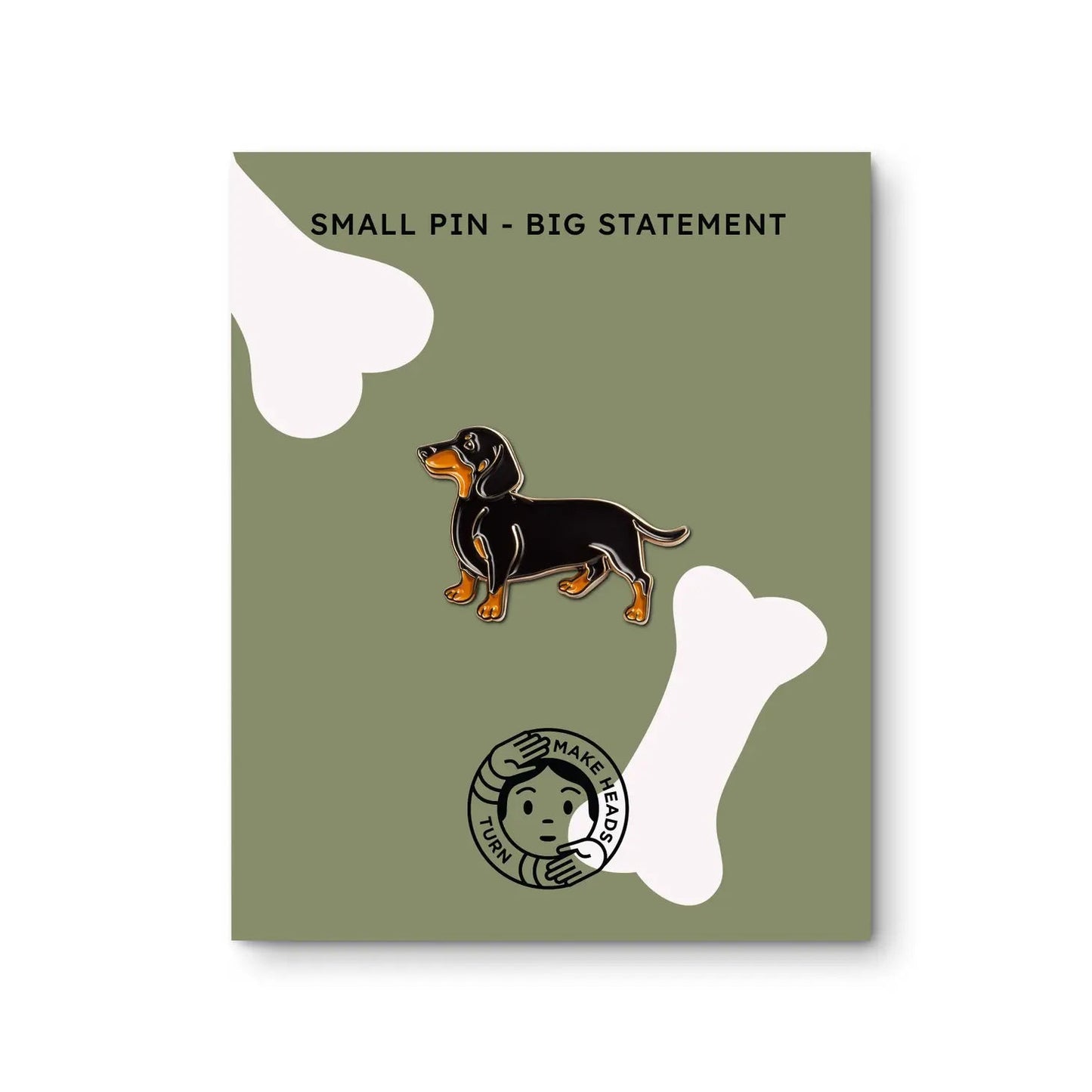 Emaille-Pin „Dackel“